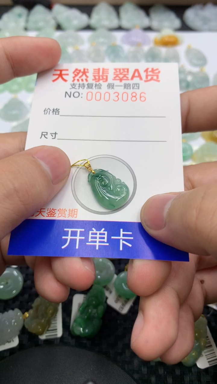 【闪购商品】翡翠颈饰18K金镶嵌111111111111