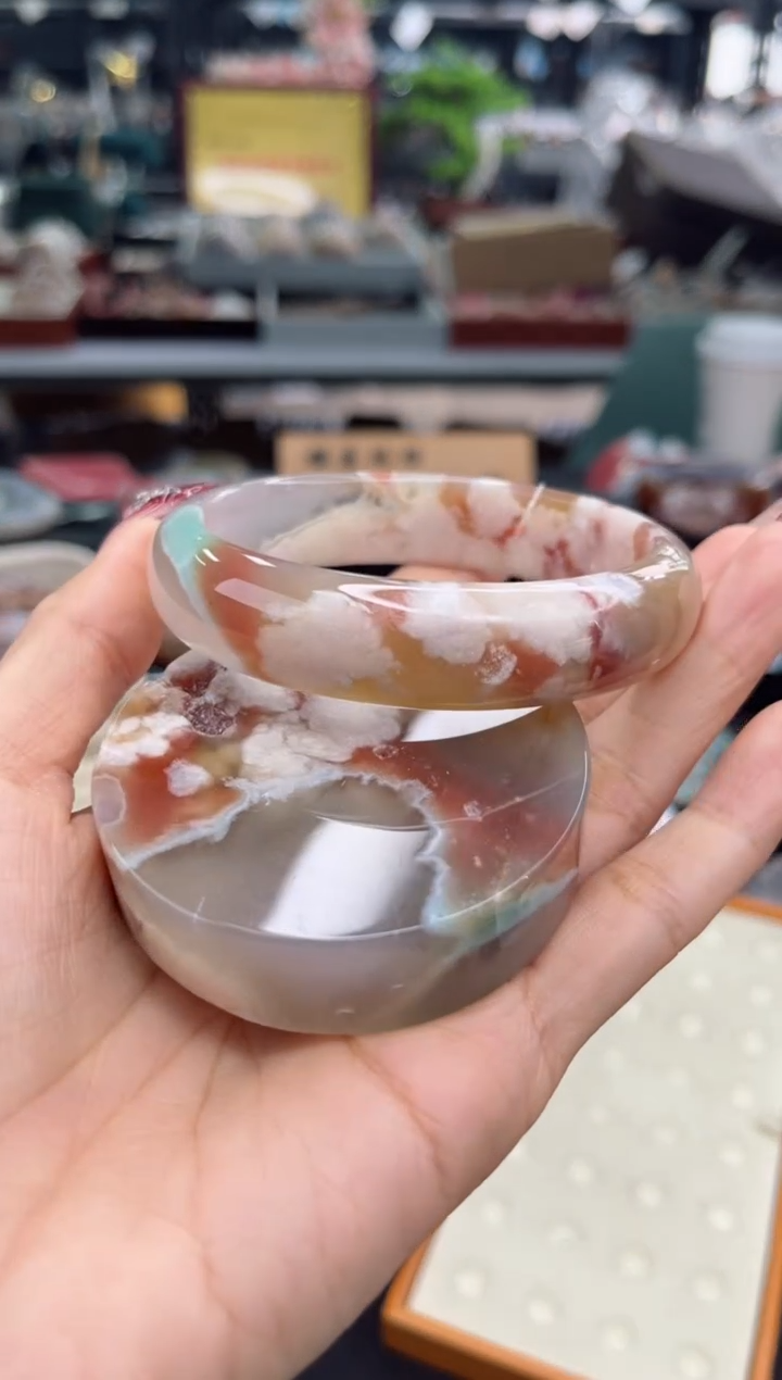 【闪购商品】石英质玉手镯未镶嵌62圈口（赠品镯心）6524587