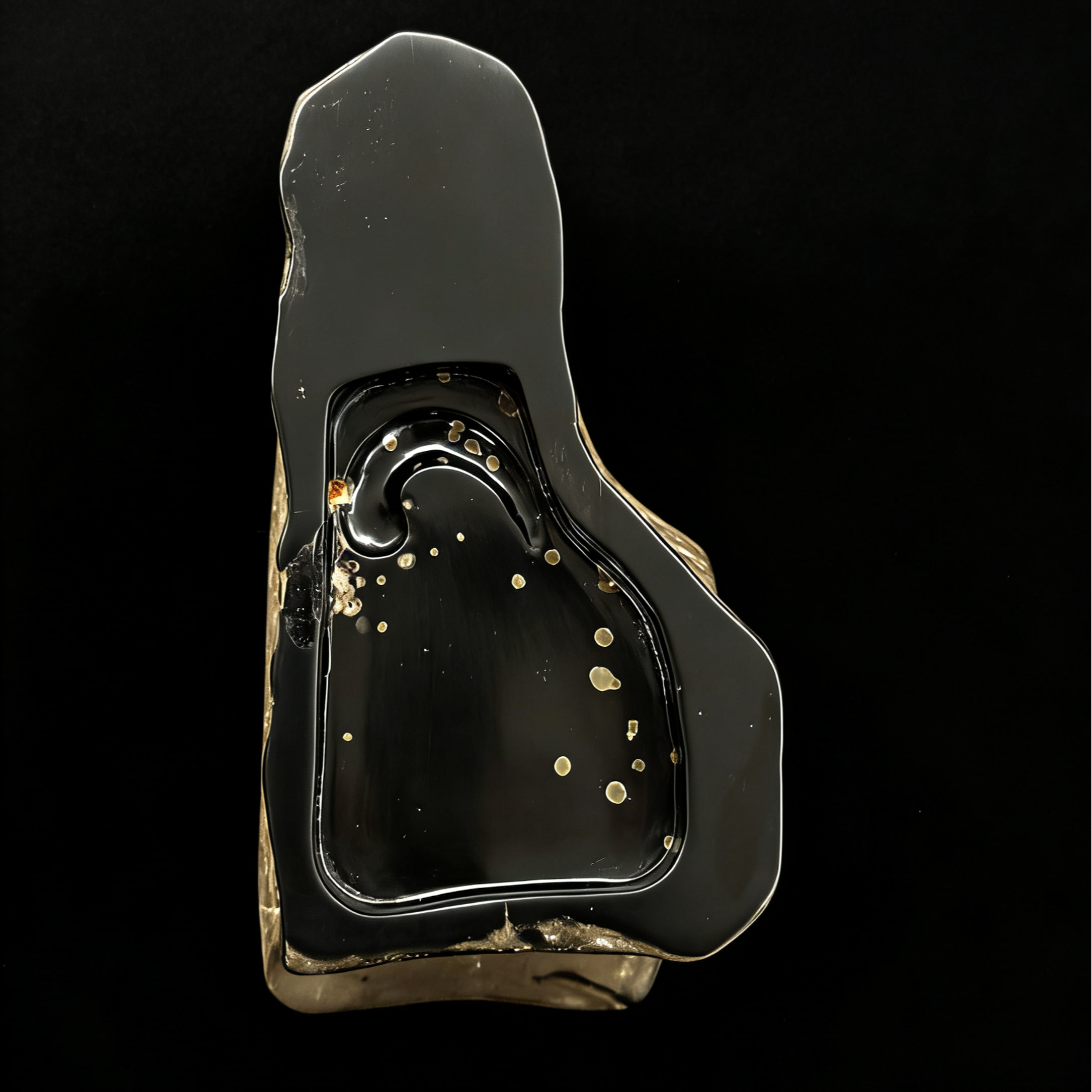 非遗金星砚原石随形砚台