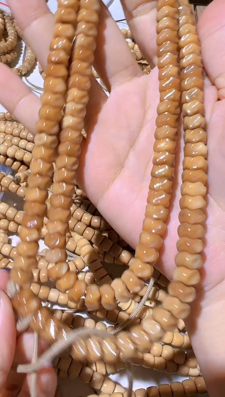 【闪购商品】菩提根/象牙果手串龙脊卡9+龙骨脖挂130颗 1号