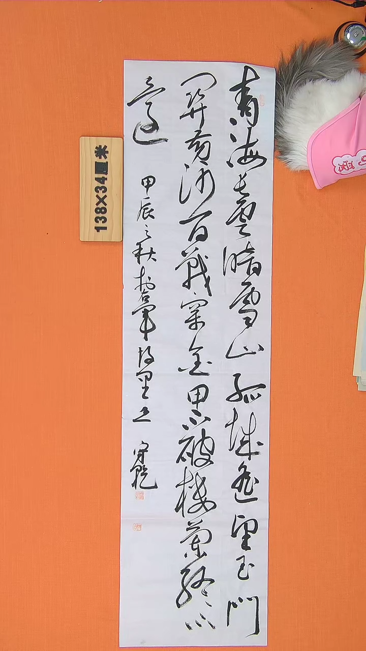 【闪购商品】书法书法王守乾老师纯手写精品138*34