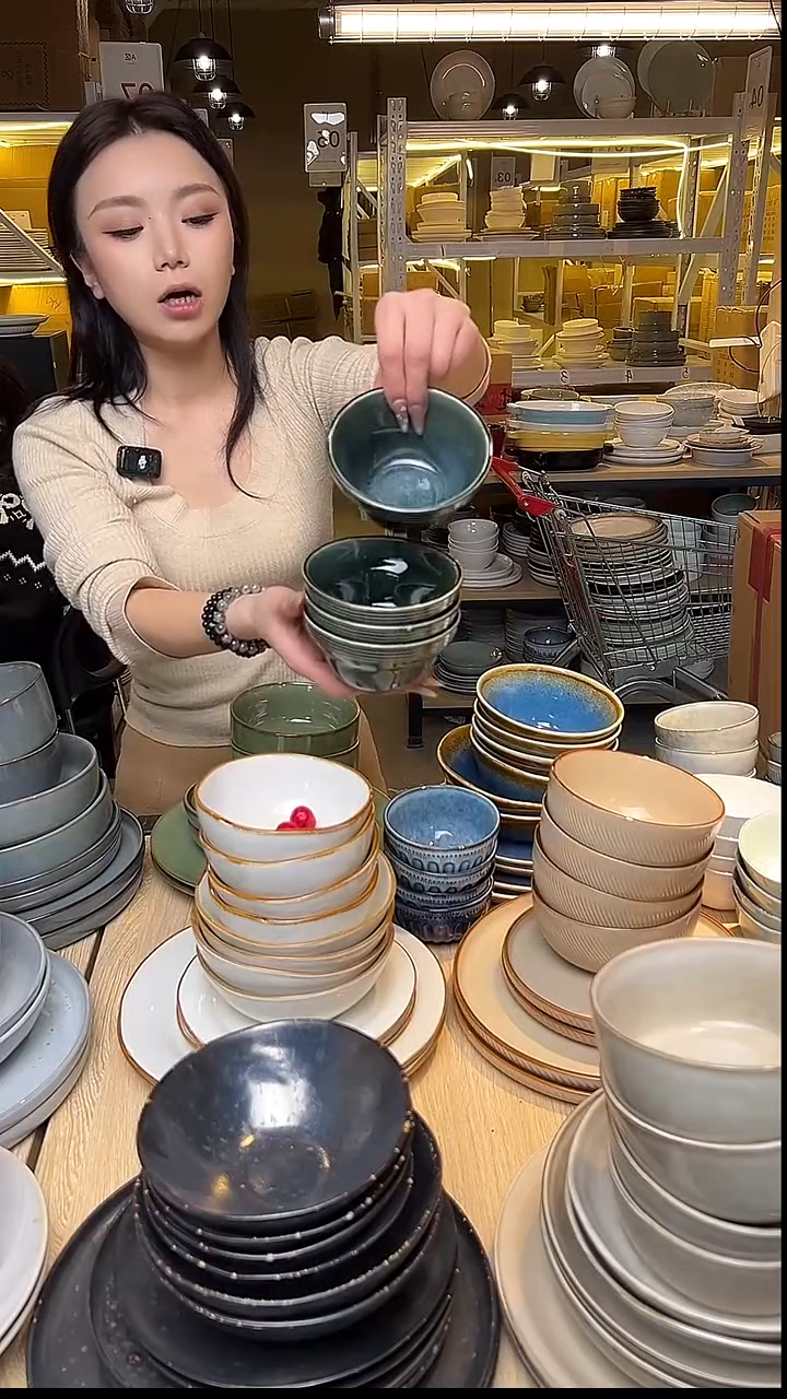 瓷30外贸尾货窑变釉下彩默外微瑕