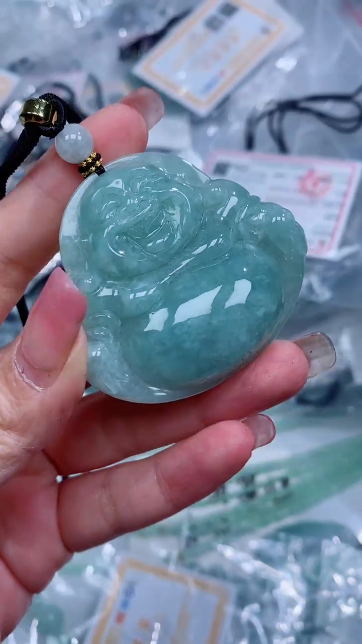 翡翠未镶嵌颈饰吊坠