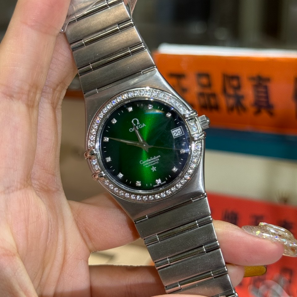 99新 Omega/欧米茄  星座自动机械35mm后钻/公价85999/jm3420