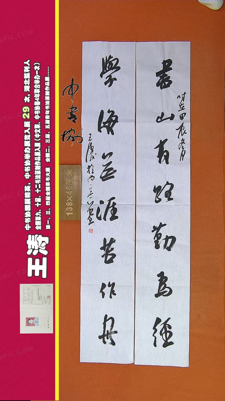 【闪购商品】书法13D王涛书法作品