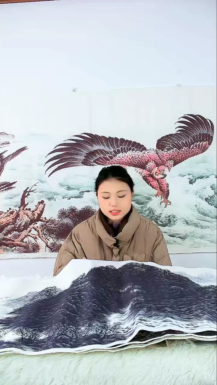 直播间下单一对一挑选字画