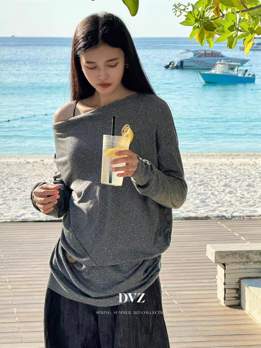 宽松简约休闲衫 