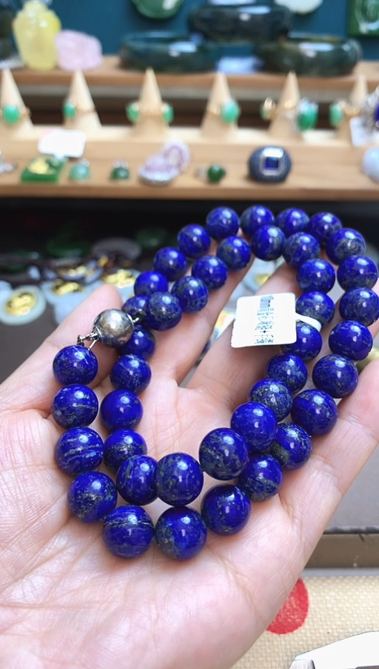 合金青金石颈饰10mm青金石项链