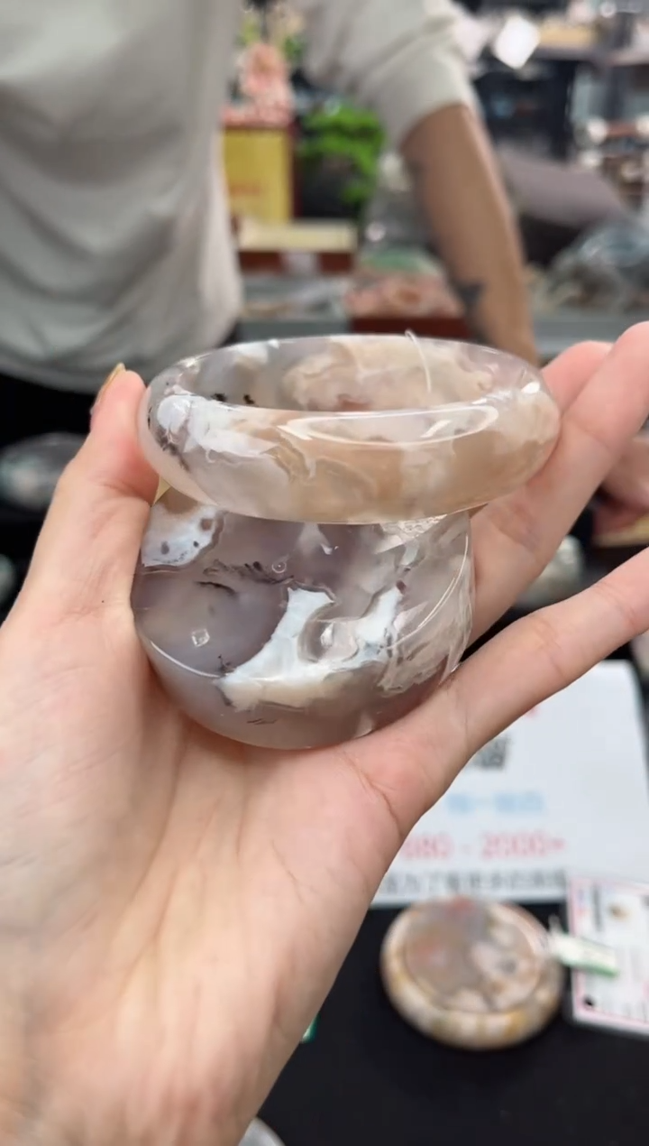 【闪购商品】石英质玉手镯未镶嵌61圈口（赠品镯心）3536271