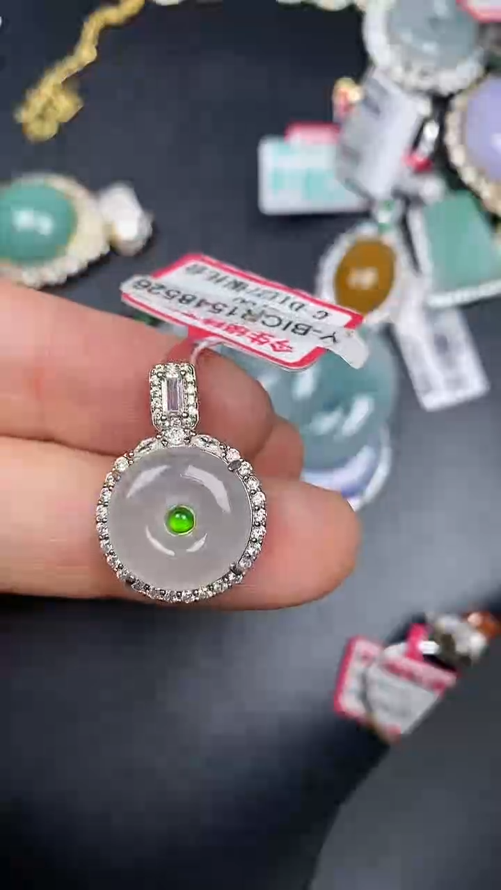 银S925镶嵌戒指翡翠2800