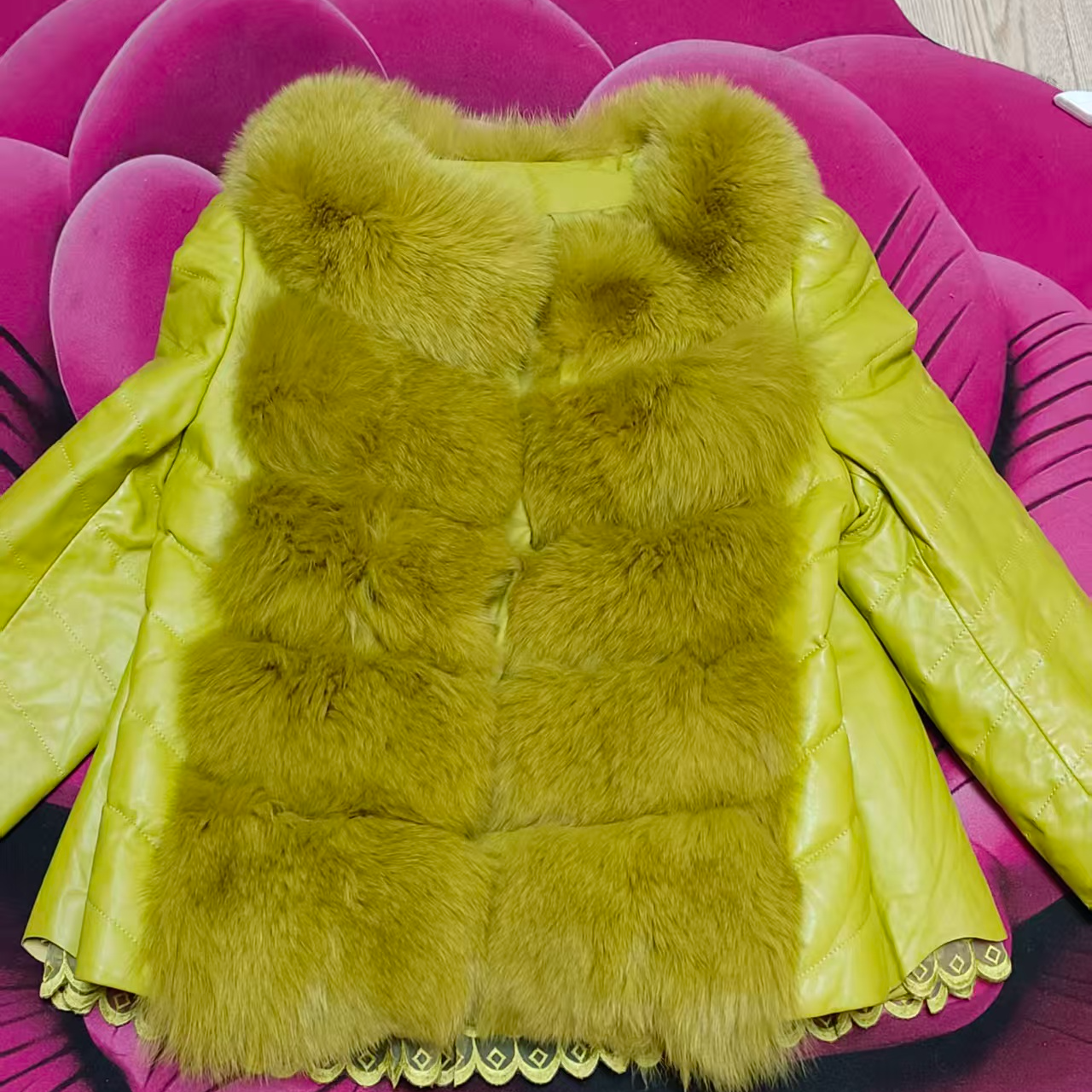 时尚秋冬百搭中长款新款女装气质上衣短款保暖加厚冬季拼接女士