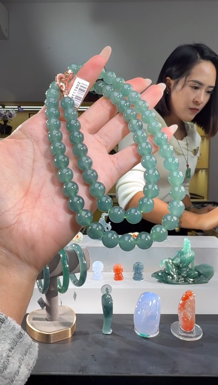 项链未镶嵌翡翠长串（多样性发其一）