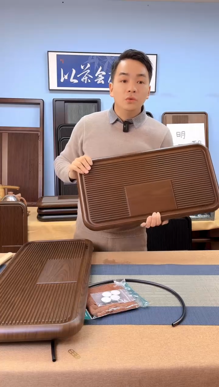 【闪购商品】凌龙黄色款式茶盘60*32*4