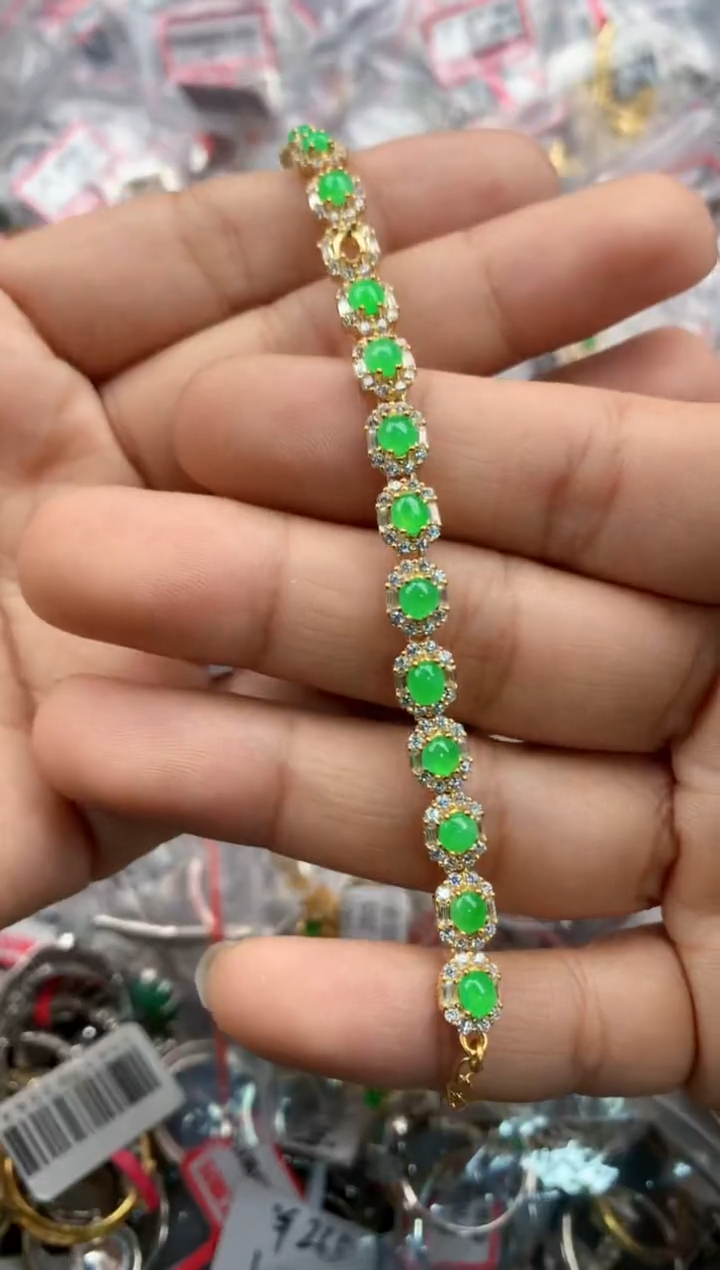 银S925镶嵌戒指翡翠222----7