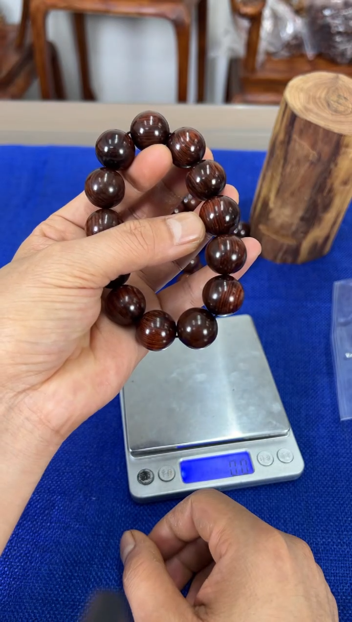 手串/手链黄花梨/降香黄檀1.8紫油梨水波纹手串