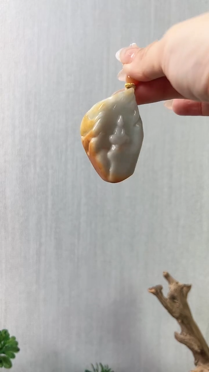 【闪购商品】翡翠颈饰未镶嵌无相观音