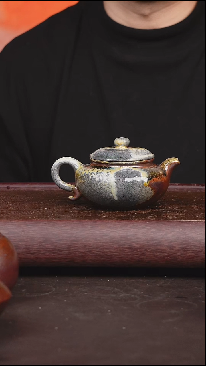 茶壶紫砂柴烧 壶