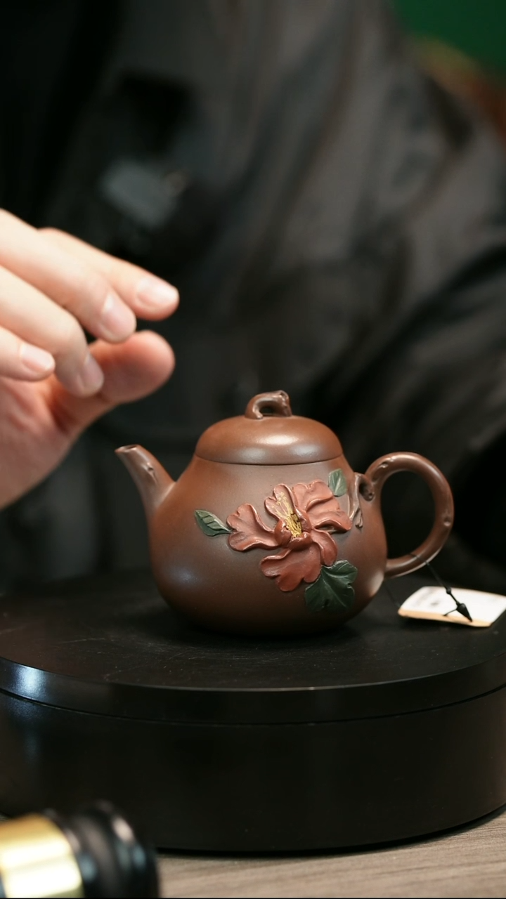 茶壶紫砂钟**事H2409赵信军底槽青石榴秋水