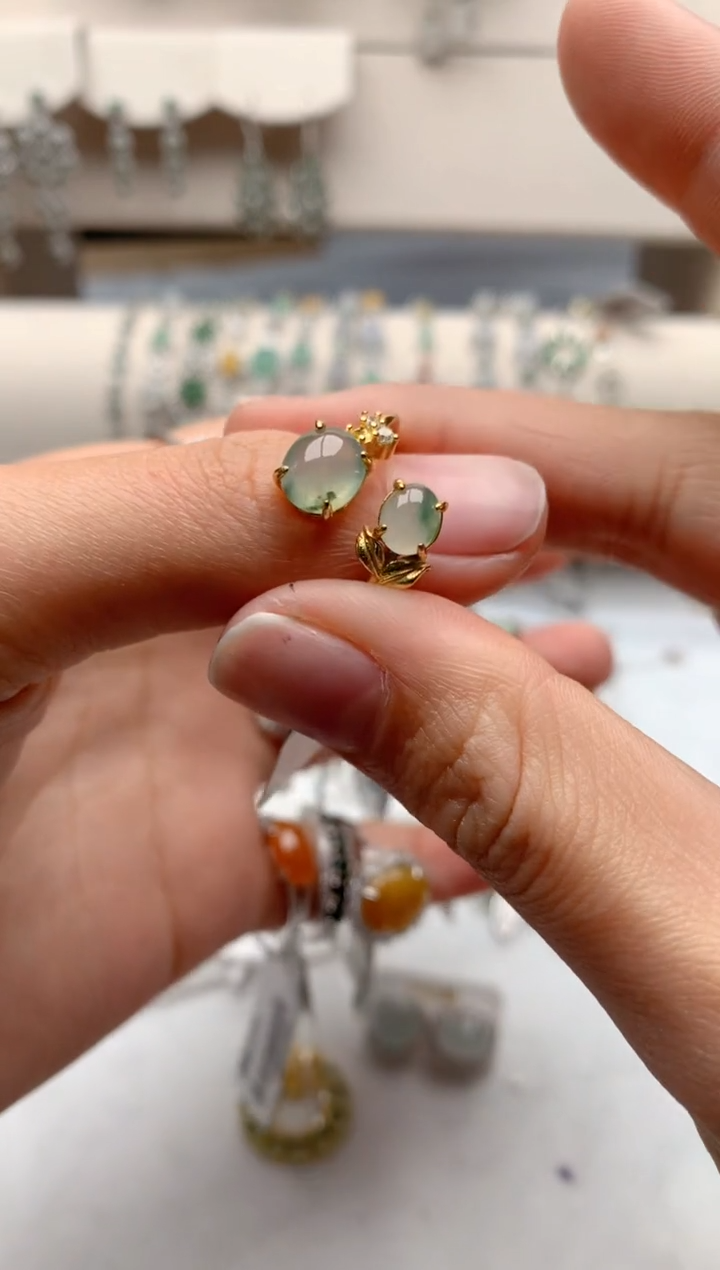 【闪购商品】翡翠戒指银S925镶嵌1号