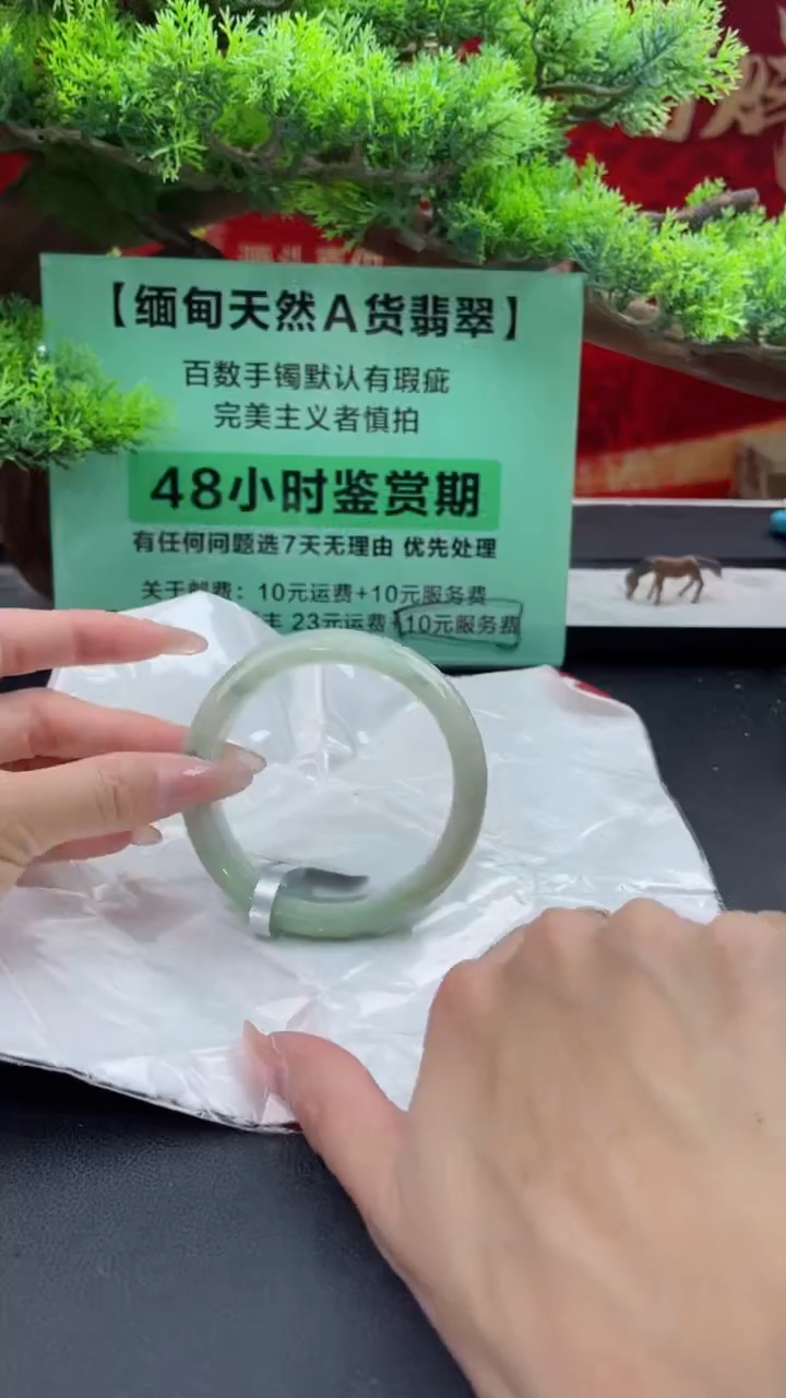 【闪购商品】翡翠手镯未镶嵌5翡翠手镯（微瑕）