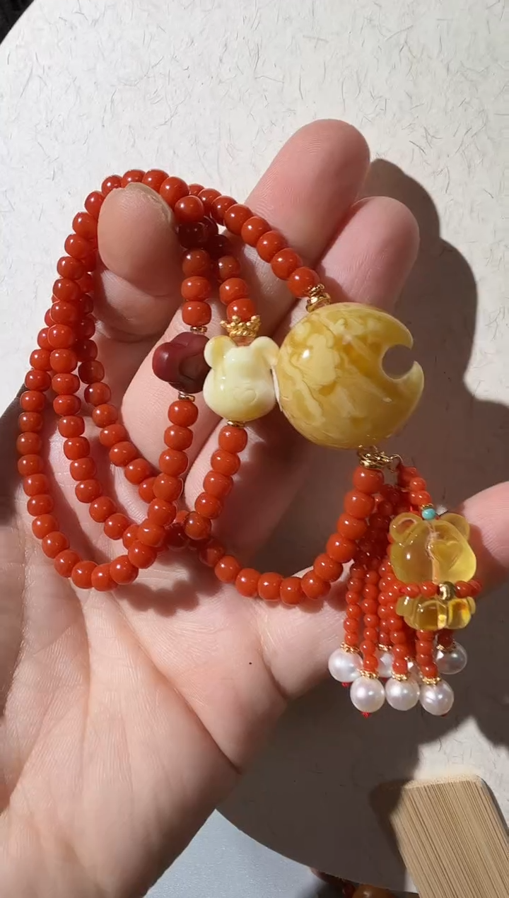 【闪购商品】蜜蜡手链未镶嵌蜜蜡月亮手链