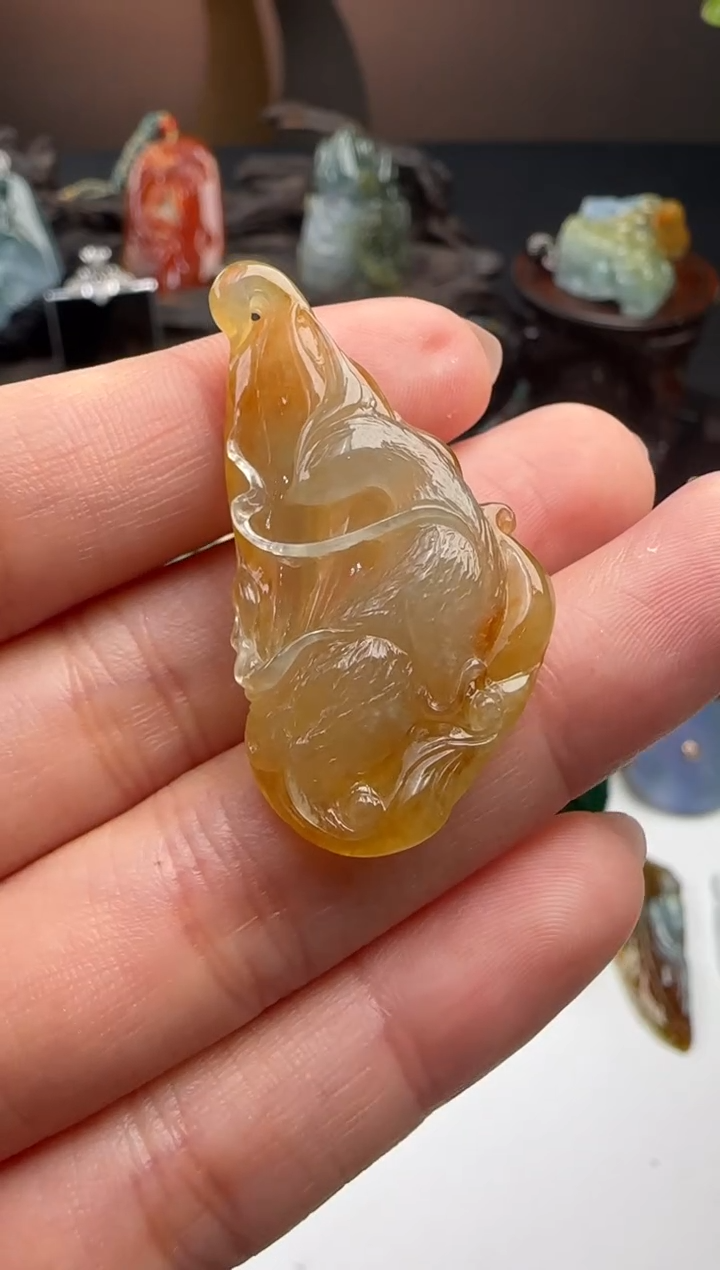 【闪购商品】翡翠吊坠(不含链)未镶嵌天然缅甸A货翡翠吊坠