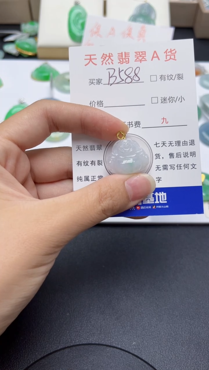 翡翠未镶嵌颈饰天然缅甸A货翡翠