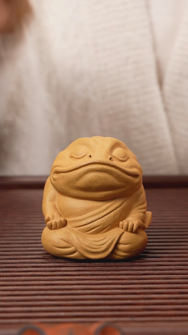 【闪购商品】紫砂茶宠打坐蟾仙