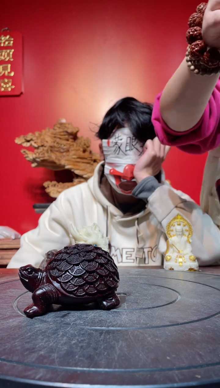 【闪购商品】风车木（黑檀木）其他(直播推荐)     大乌龟一对