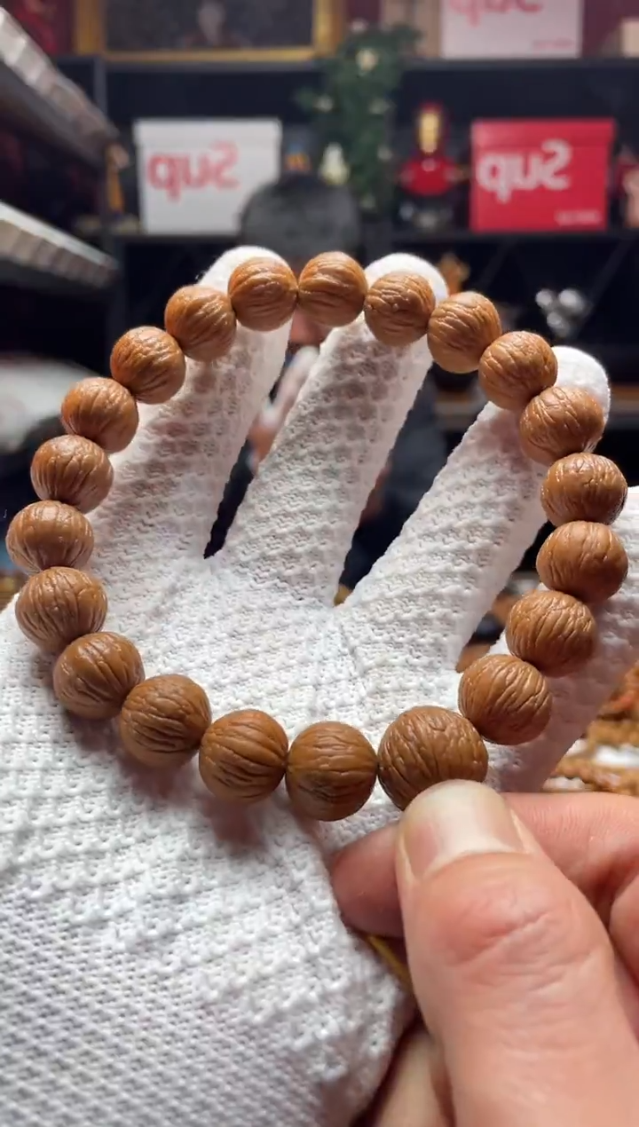 手串猴头核桃020 手持 凤羽  猴头手串 包玩红 包毕业性价比