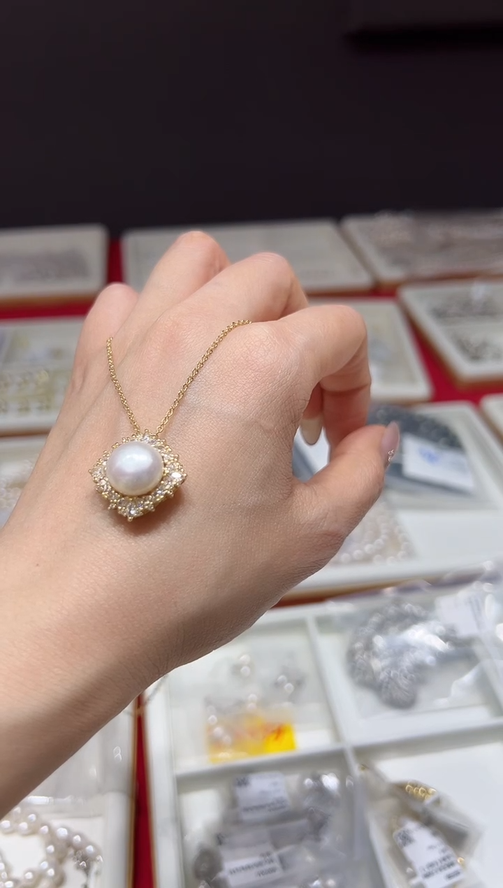 【闪购商品】淡水珍珠颈饰合金gs0486