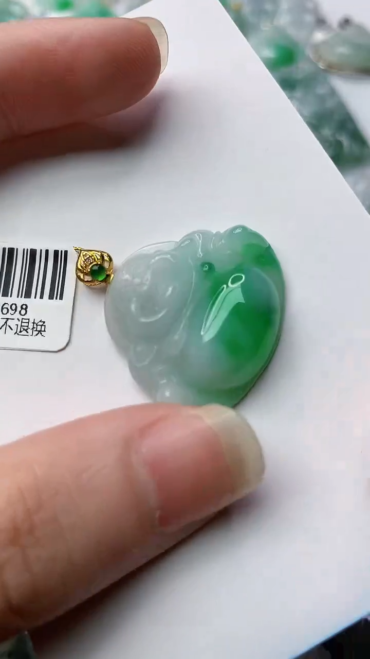 【闪购商品】翡翠颈饰18K金镶嵌10.........