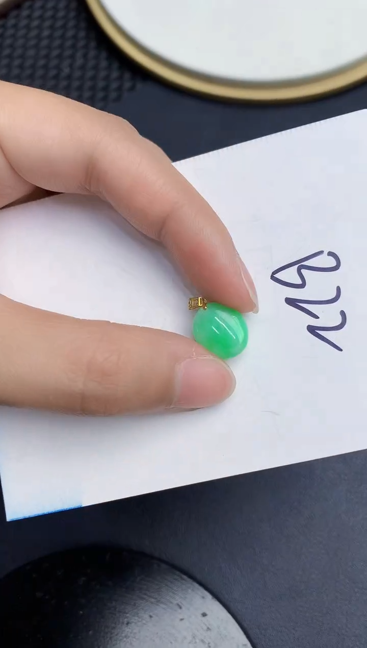 【闪购商品】翡翠颈饰18K金镶嵌000000000