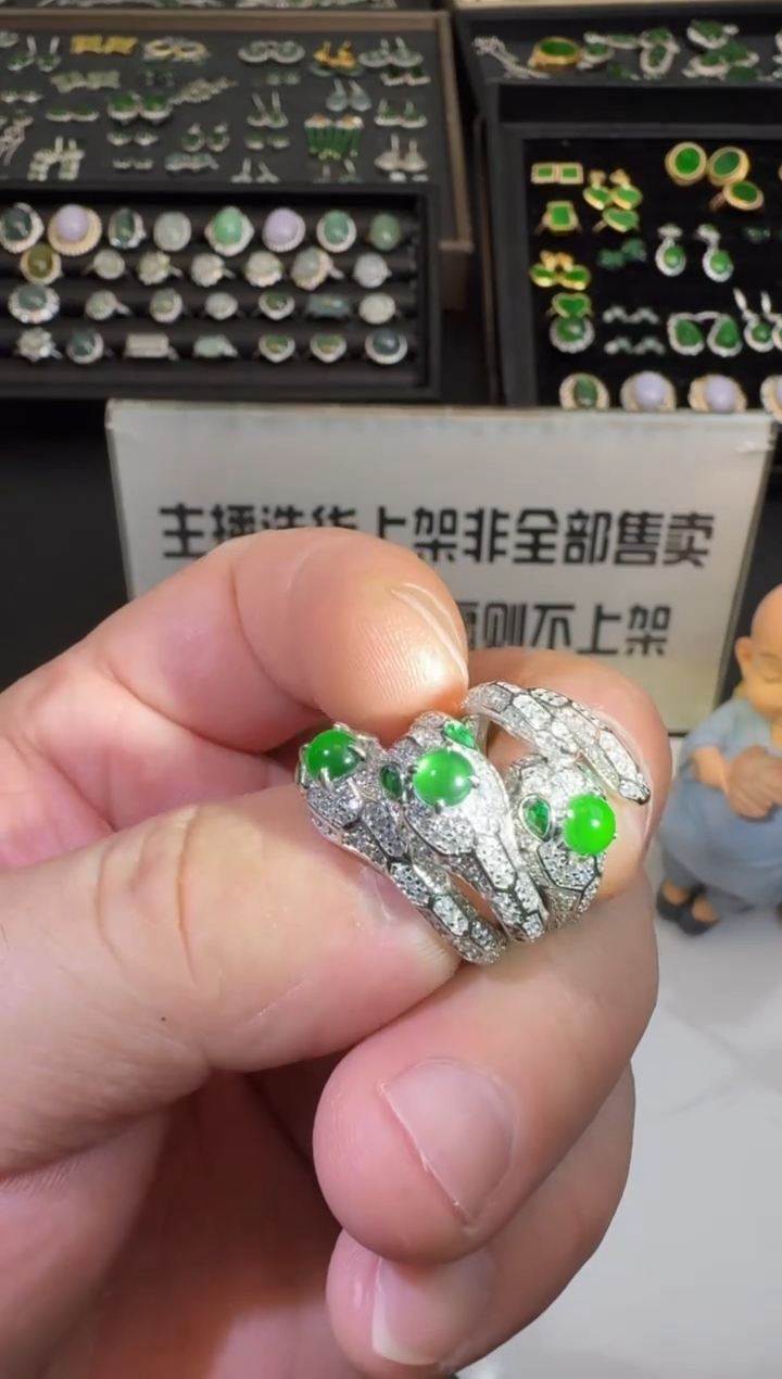 【闪购商品】翡翠套链银S925镶嵌00075166-多样性发货发一件