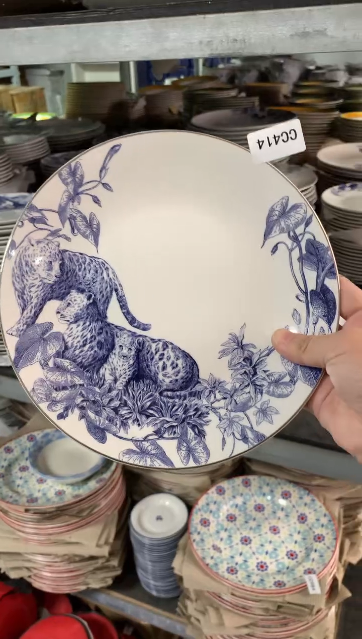 【闪购商品】瓷片cc414陶瓷没有完美无瑕1个8寸