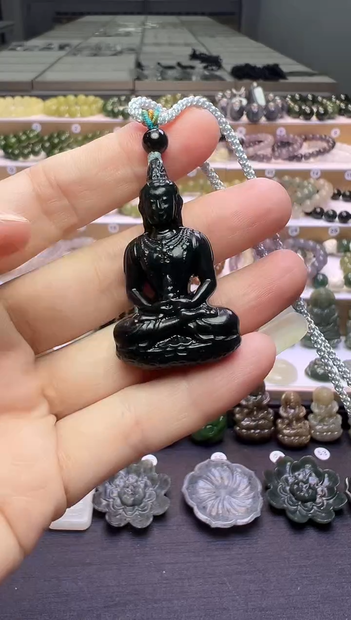 颈饰未镶嵌和田玉111号链接会绑好绳子配好和田玉顶珠