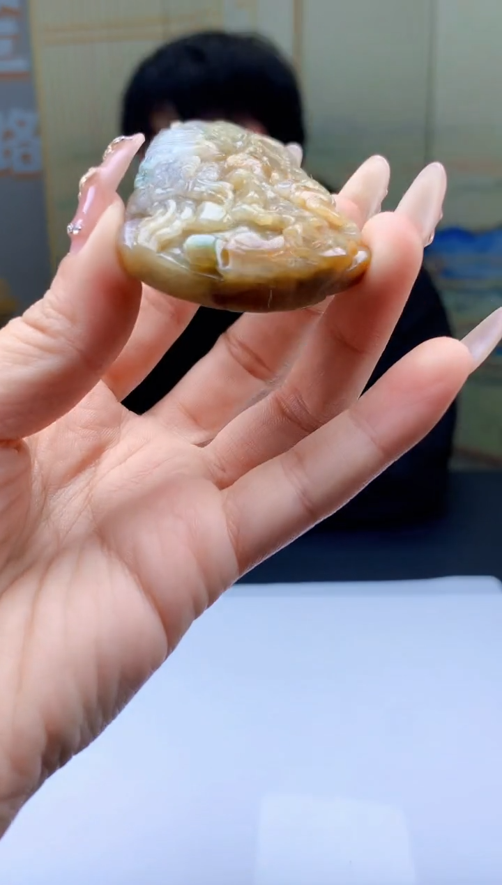 【闪购商品】定制翡翠未镶嵌5060ty-毛货挂件208