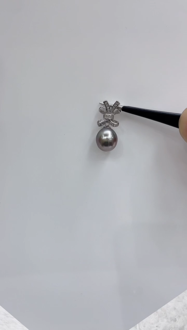 【闪购商品】海水珍珠吊坠(不含链)银S925镶嵌海水珍珠吊坠