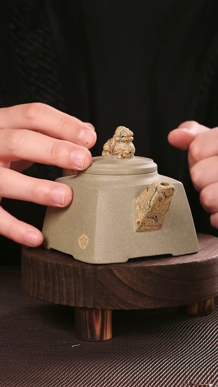 茶杯紫砂紫砂刻绘主人杯祥瑞四方