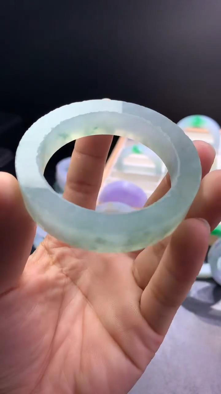 【闪购商品】定制翡翠手镯未镶嵌定制手镯不退不换