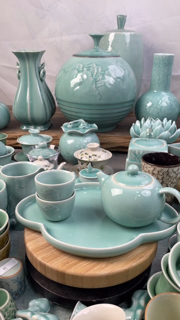 【闪购商品】1壶1壶承2杯 特价福利 微瑕 慧仙青瓷