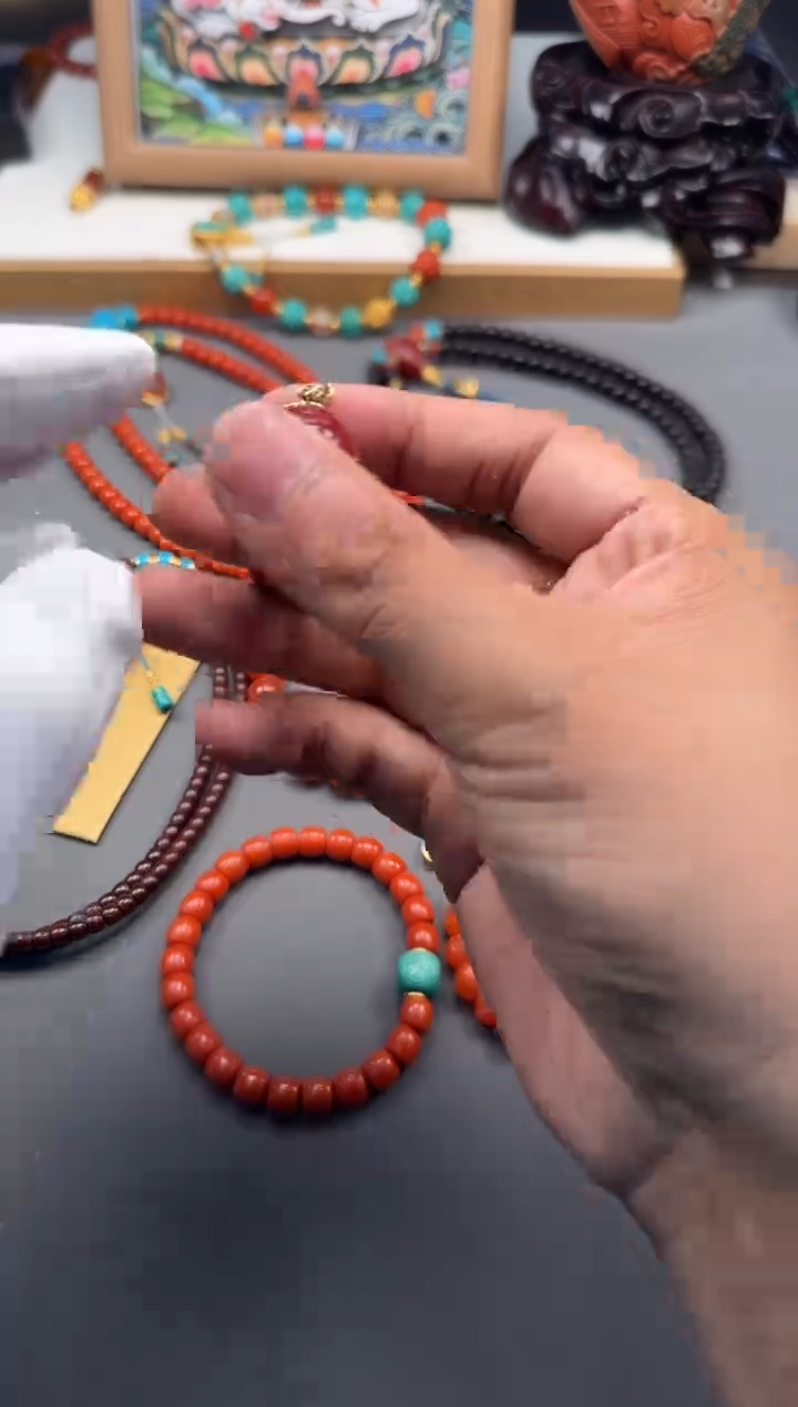 【闪购商品】绿松石配饰配饰18K金镶嵌配饰配饰