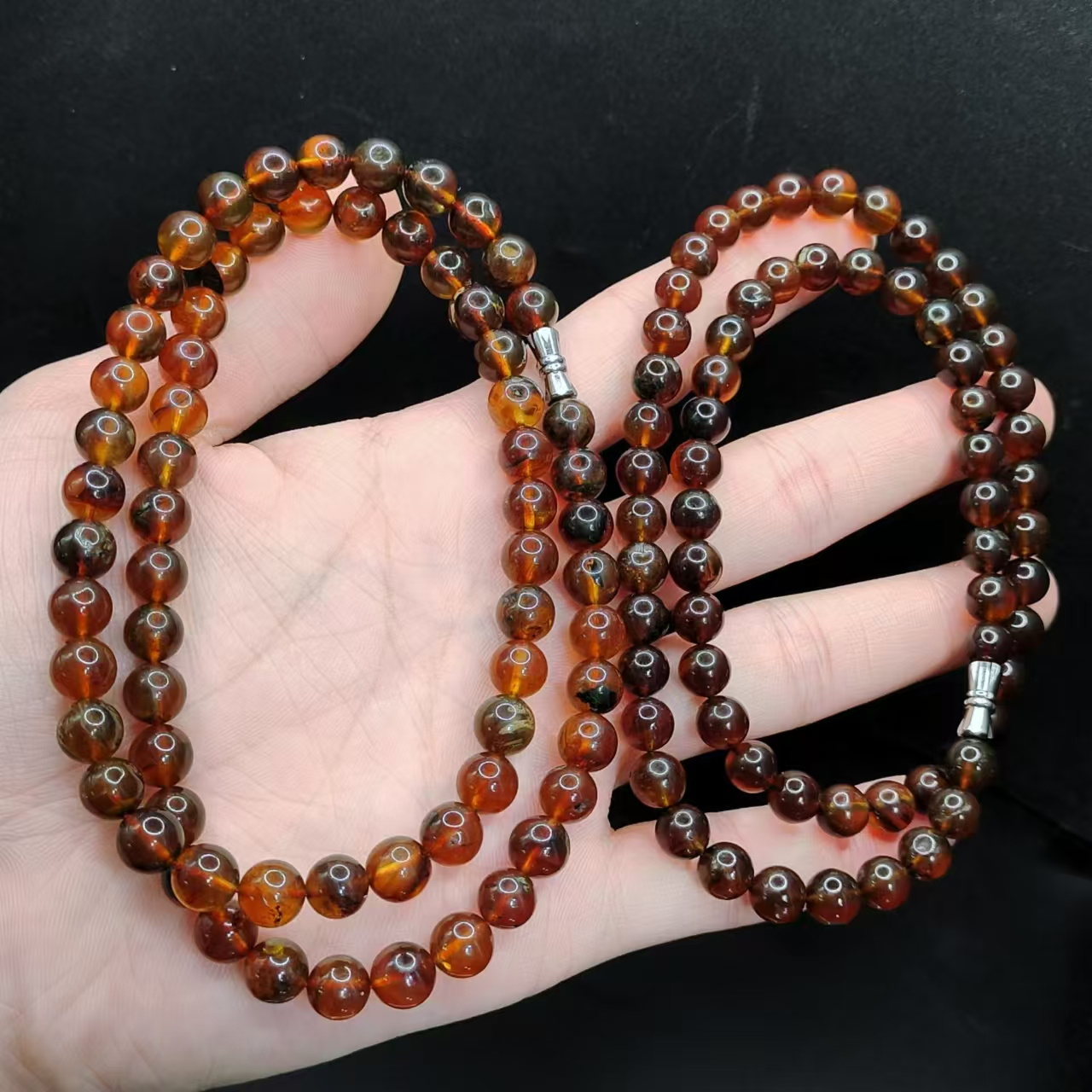 【康康严选】 紫罗兰琥珀妈妈项链GS【多样性发其一】约7mm+