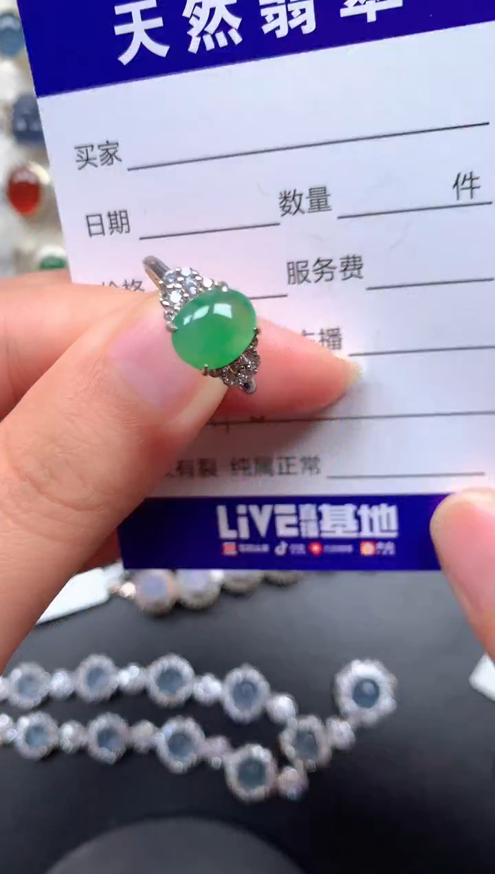 颈饰银S925镶嵌翡翠138