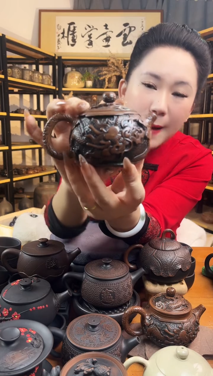 【闪购商品】壶刘永新 深雕 西施  龙凤