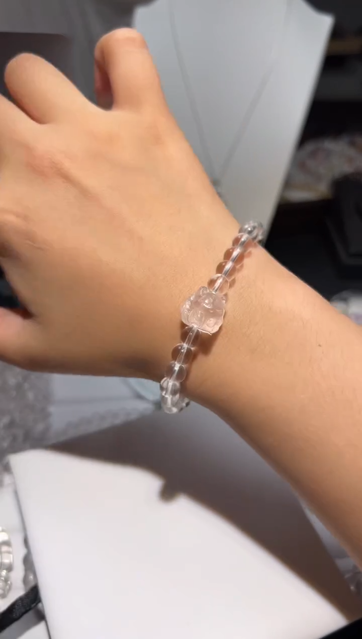 未镶嵌手链水晶玉面狐狸手串