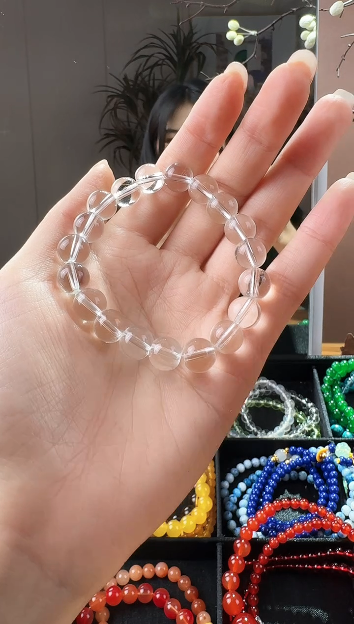 水晶手串未镶嵌白水晶手串