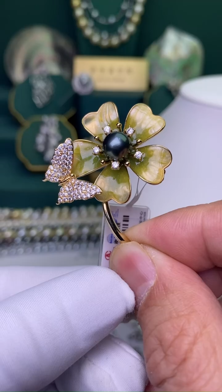 【闪购商品】海水珍珠胸饰未镶嵌9-10