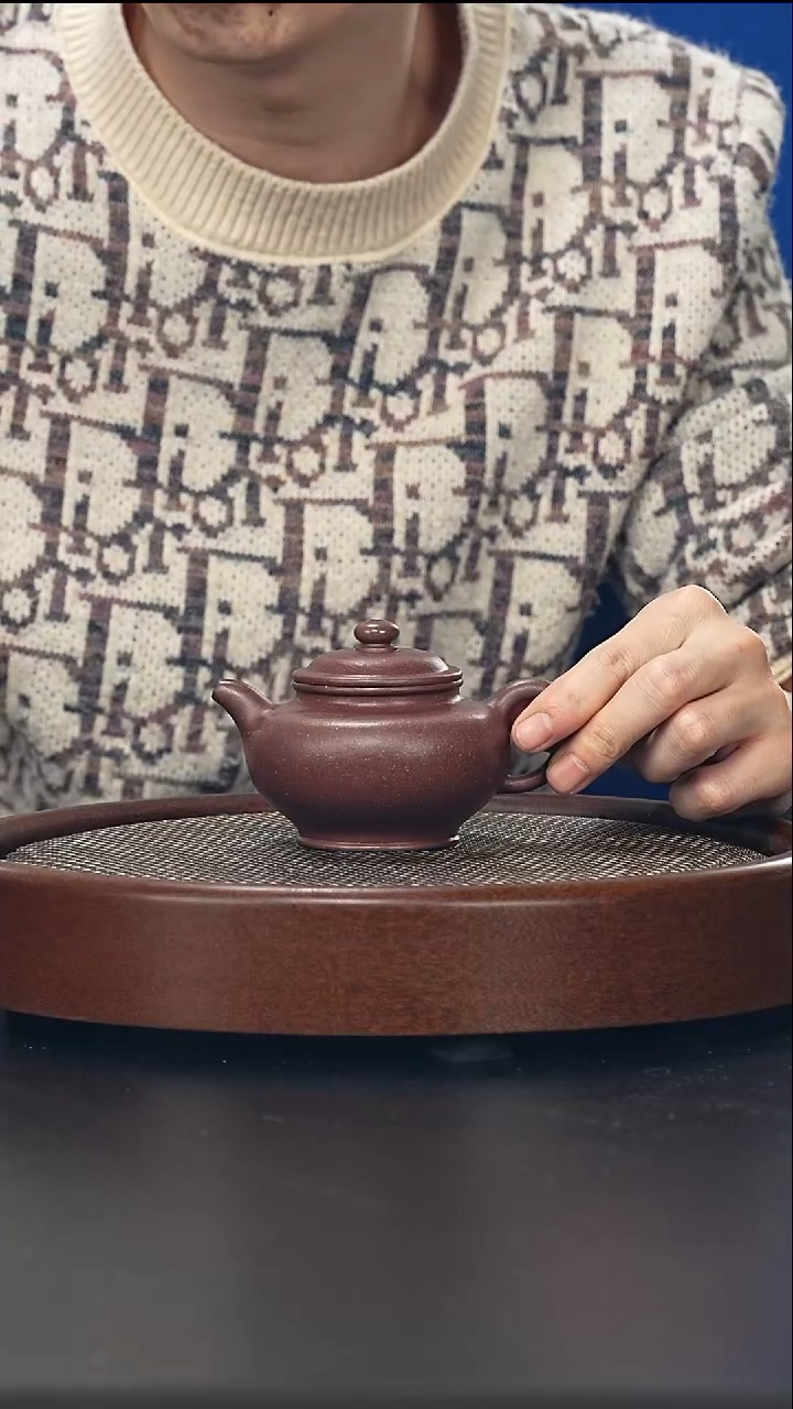 茶壶紫砂掇只-千禧紫泥-全手工无添加