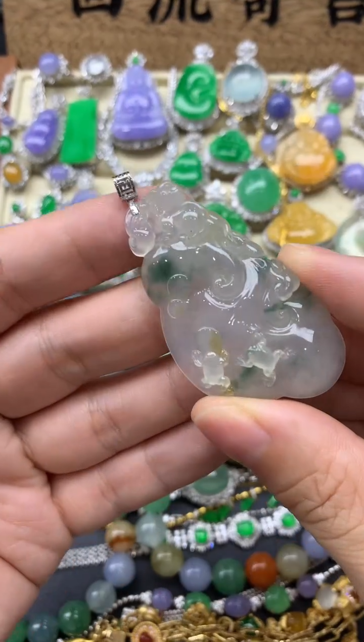 【闪购商品】翡翠颈饰18K金镶嵌217-中国好珍宝